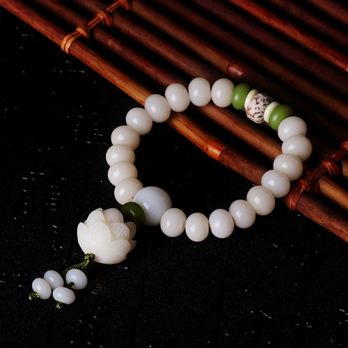 Четки из круглых бусин, ювелирное украшение, белые четки бодхи, браслет