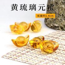 Manzaism Gifts Buddhism Huang Liuli Yuanbao Ornaments Gold Yuanbao Buddhism Home Accessories Jinbao Gems Long 1 4