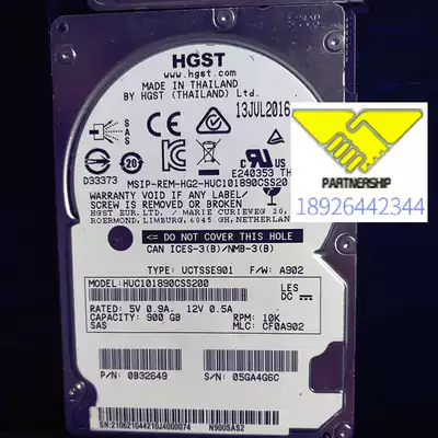 HGST Hitachi HUC101890CSS200 900G 10K 12Gb 2 5-inch SAS server hard drive