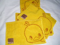 Foreign trade tail list 20 × 30cm 23g baby wash face kitchen brush bowl cotton cartoon long square towel