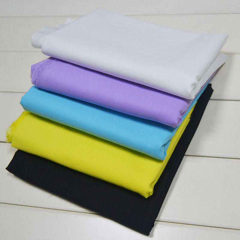 Solid-color combed cotton lining fabric