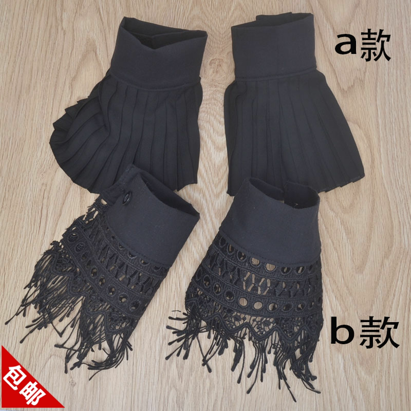  Fashion Korean version 100 hitch Fake Cuffs Fur Coat Decoration Fake Sleeves Snowspun Lace Shirt Sleeves