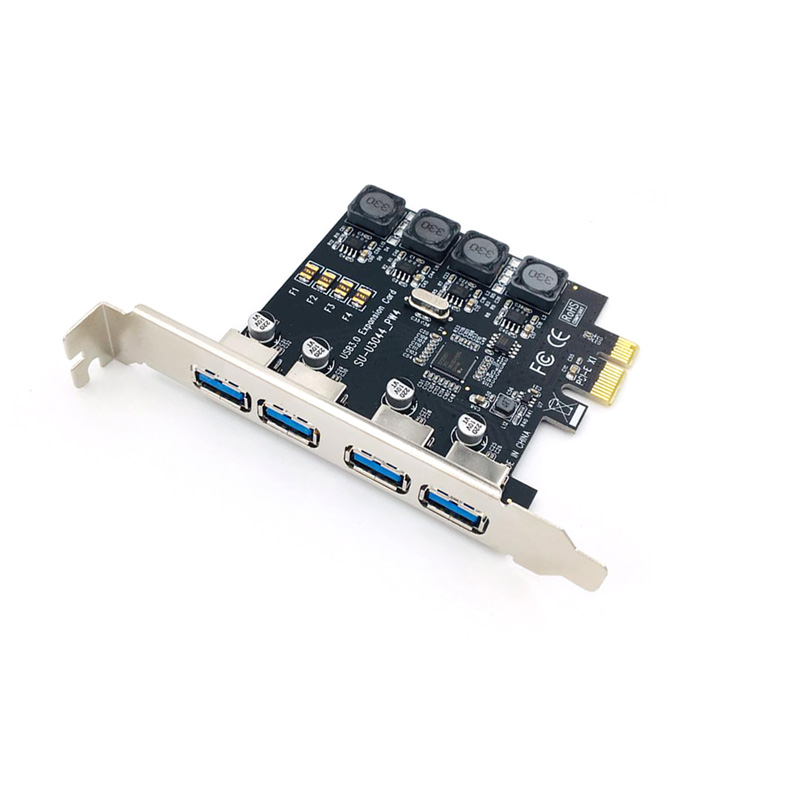 SSU desktop computer USB3 0 extended card pci-e to USB3 0 expansion card rear with 4 USB Convert card