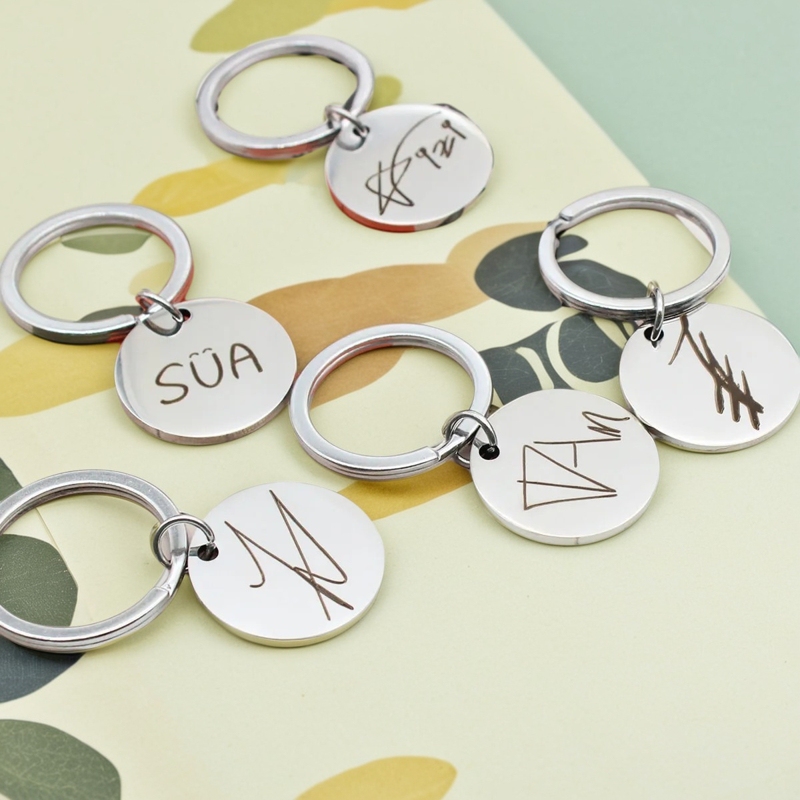 Alienstage Alien Stage Merchandise Keychain Signature Stainless Steel Pendant Till Ivan Sua