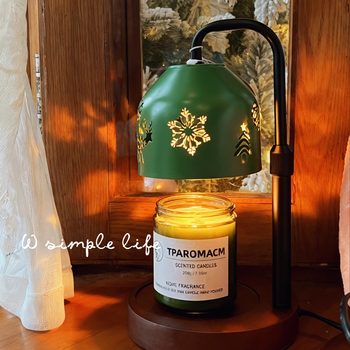[Christmas Knot] Flameless Aromatherapy Lamp, Adjustable Height Wax Melting Lamp, Bedroom Candle Melting Lamp, Practical and Atmospheric Christmas Gift