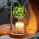 [Shuoguo]Solid Wood Timed Wax Melting Lamp, Adjustable Height, Flameless Aromatherapy Lamp, Bedroom Candle Melting Lamp, Practical Birthday Gift