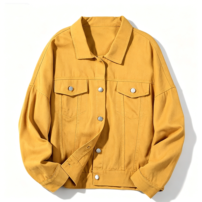 American Retro Denim Jacket Short Coat Trendy Unisex L86519 Street Fashion Workwear Style Spring and Autumn Versatile Top