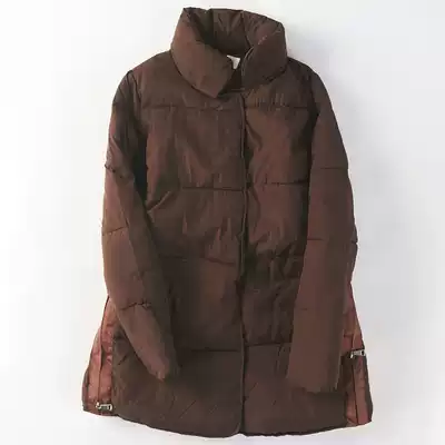 29890 winter new women's clothing Korean version of standing collar loose fashion warm College Wind long version of cotton clothes cotton clothes 225