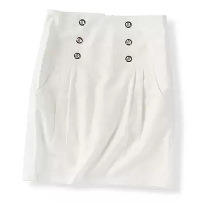 26809 summer new women's Korean version of the high waist thin fashion hip pure color OL temperament skirt 1210