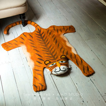  Spot AHD｜British Sew Heart Felt handmade wool Felt animal carpet Nordic ins childrens decoration
