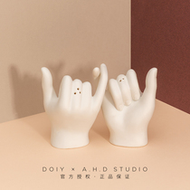  Spot AHD｜Spain DOIY hook seasoning tank Restaurant ceramic seasoning bottle ins creative decoration ornaments