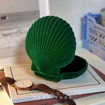 Spot AHD｜Spain DOIY Venus Shell Jewelry Box Velvet Ring Necklace Storage Box Gift