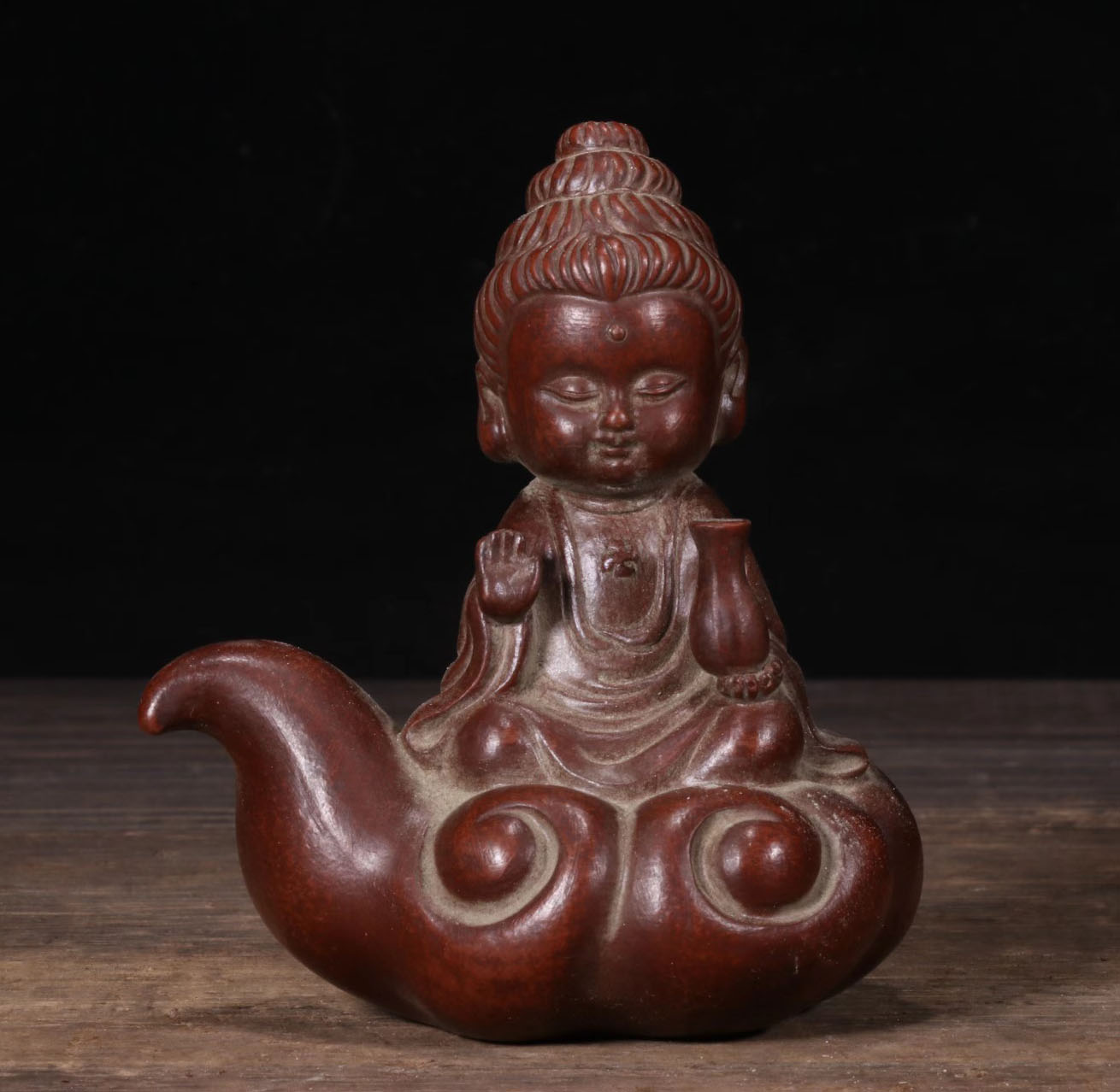 Ixing imitation ancient purple sand Caixity Guanyin Buddhist tea Favourite Tea Ceremony Tea Room Tea Table Tea Table Decoration-Taobao