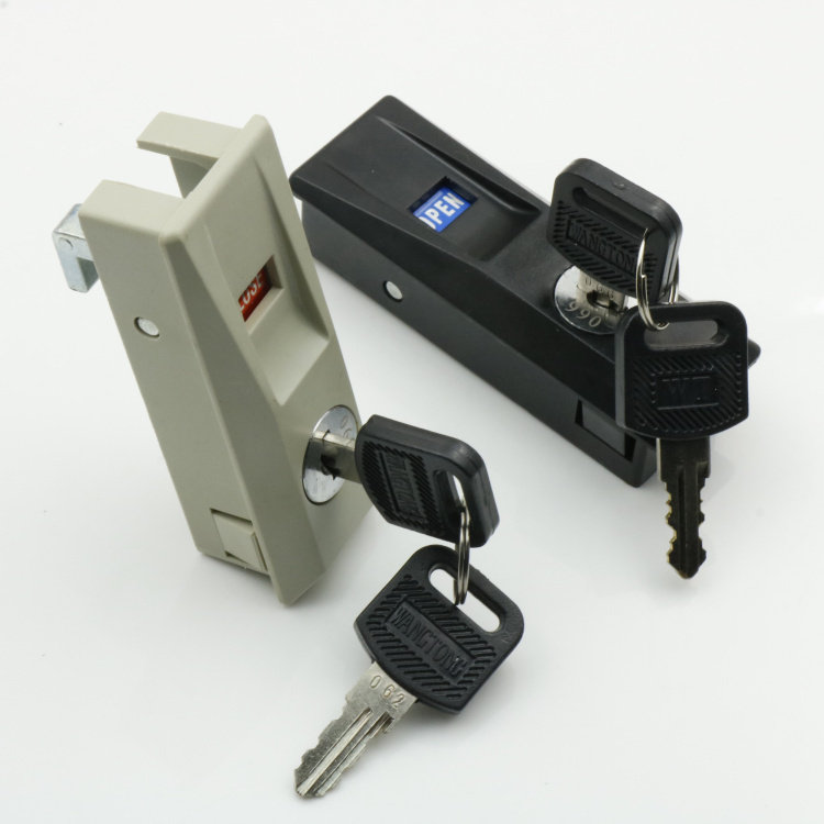 Looking through WT-9980 mobile door cabinet lock Tin Cabinet Lock Cabinet Door Lock Push-and-pull Cabinet Lock Hook Lock