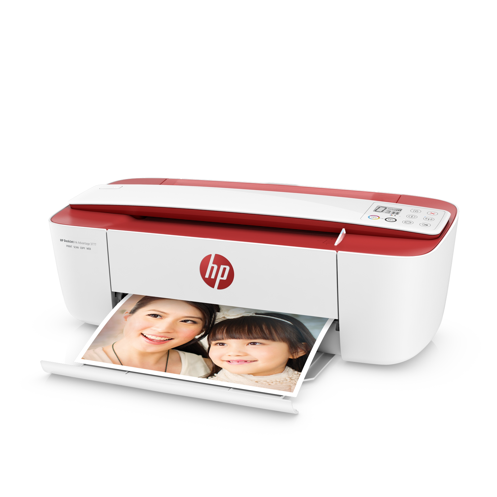 HP Small Q Color Inkjet Print Photocopy All Wireless WiFi Home Phone Multifunction Sweep Photos