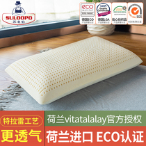 Dutch latex pillow vitatalalay origin imported Traore natural pillow core Physical foam hotel pillow