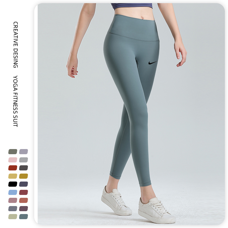 Nike Nike Long Pants Yoga Sports Fitness Sweat-Absorbent Breathable Sports Women's Butt-Lifting Tight-Fitting Running Quick-Dry Nine-Point Pants