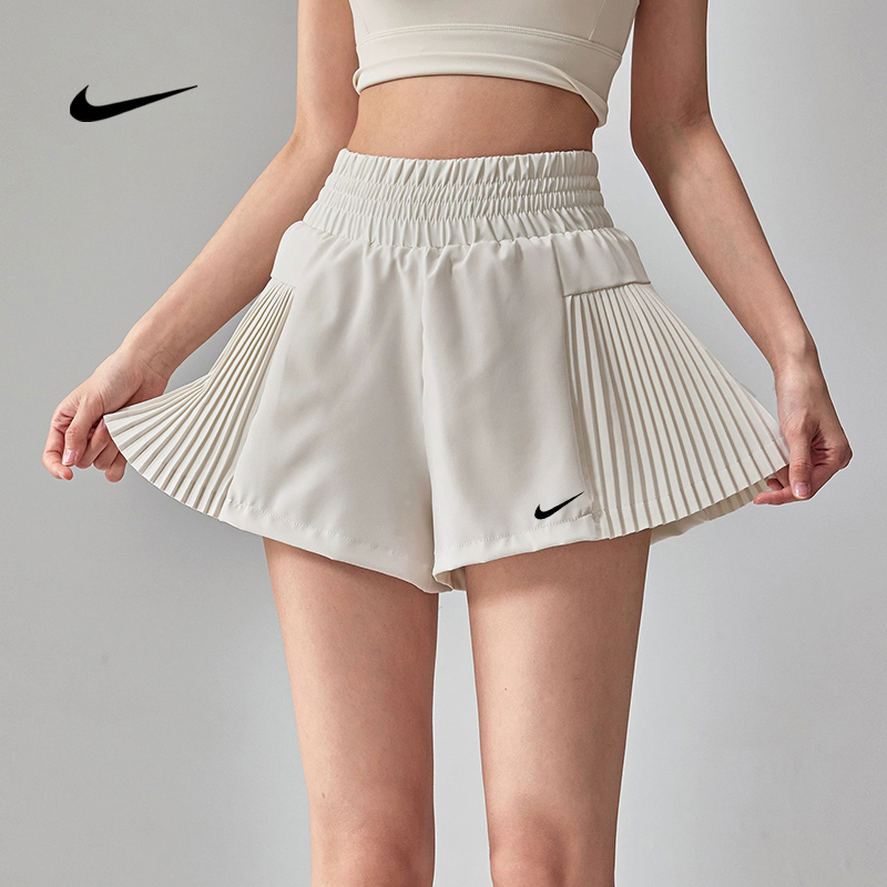 Nike Women's Fitness Shorts for Sports, Badminton, Quick-Dry, Breathable, with Lining, Yoga Shorts, Anti-Exposure Nike Women's Fitness Shorts for Sports, Badminton, Quick-Dry, Breathable, with Lining, Yoga Shorts, Anti-Exposure