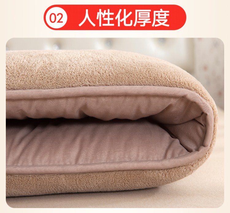 Nệm Giường nệm Đệm giường Phần mỏng được đệm 1,5 m 1,8m nhung nhung sinh viên nệm 1,2 nệm cao su nemgiakho