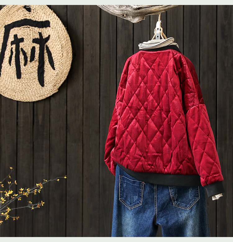 [Giải phóng mặt bằng vào cuối mùa 6,8 lần đơn mảnh] tấm nhung vàng khóa mền có đệm áo khoác ngắn nữ 2018 mùa đông ao phao nu