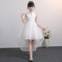 National Day childrens dresses autumn girls high-end costumes Princess shining foreign girls host long skirts