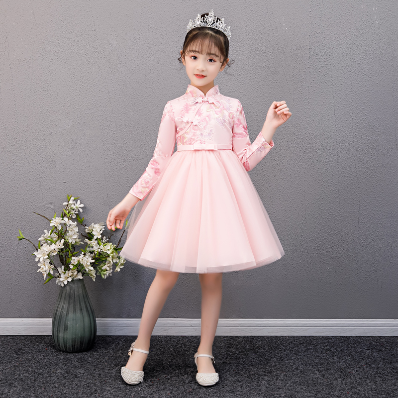 Girl Super fairy Hanfu girl Chinese style ancient fairy dress baby children long sleeve Tang dress spring and autumn