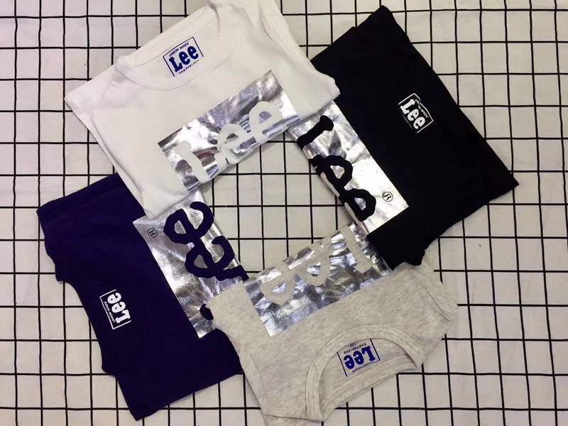 Áo sơ mi cotton cổ tròn trẻ em đẹp trai của Nhật Bản nam và nữ bé lớn in chữ T-shirt 100-140 quần áo trẻ em cao cấp