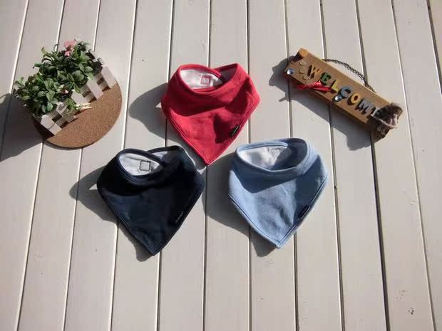 Khăn đồng bằng cotton màu tam giác bé Nhật Bản không thấm nước khăn lau nam và nữ - Cup / Table ware / mài / Phụ kiện áo yếm cho bé ăn dặm