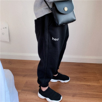 Tong Tong Ma custom boys and girls Korean smile pure cotton sweatpants Childrens Harlan pants male baby pants autumn