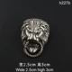 Белый бронзовый кольцо укуса Lion H227B