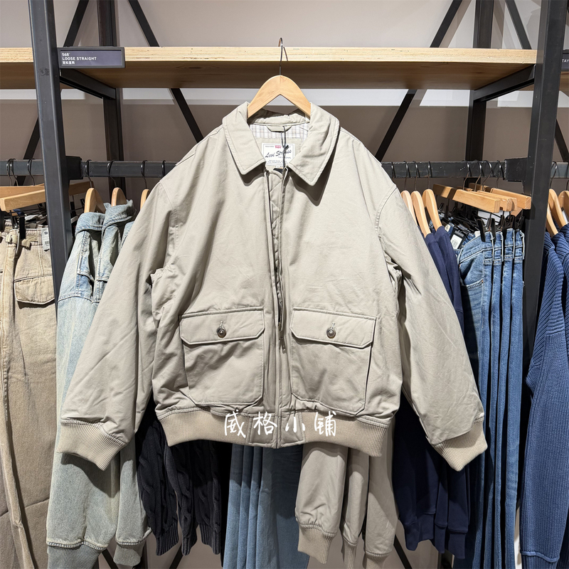 Spring New Levis Men's Harrington Zipper Casual Jacket 005Am-0002