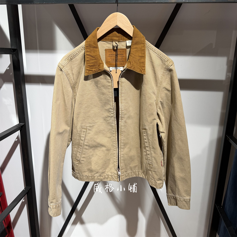 2026 Spring Levis Detroit Denim Jacket with Lapel and Patchwork 005Af-0004