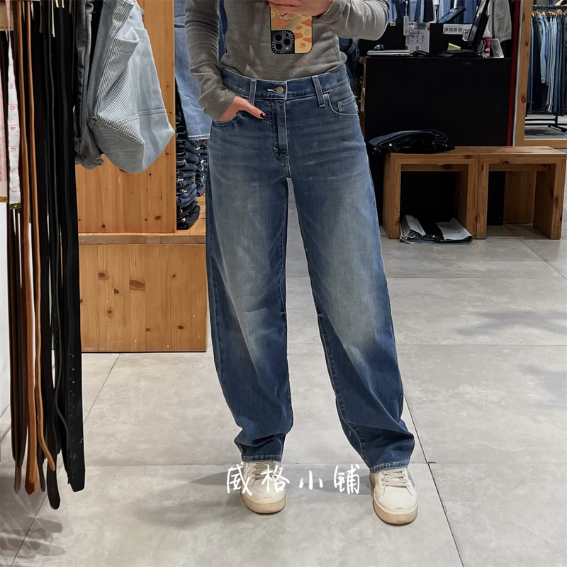 2026 Spring/Summer Levis Baggy Dad-Style Loose Denim Women's Pants Thin Style A3494-0107