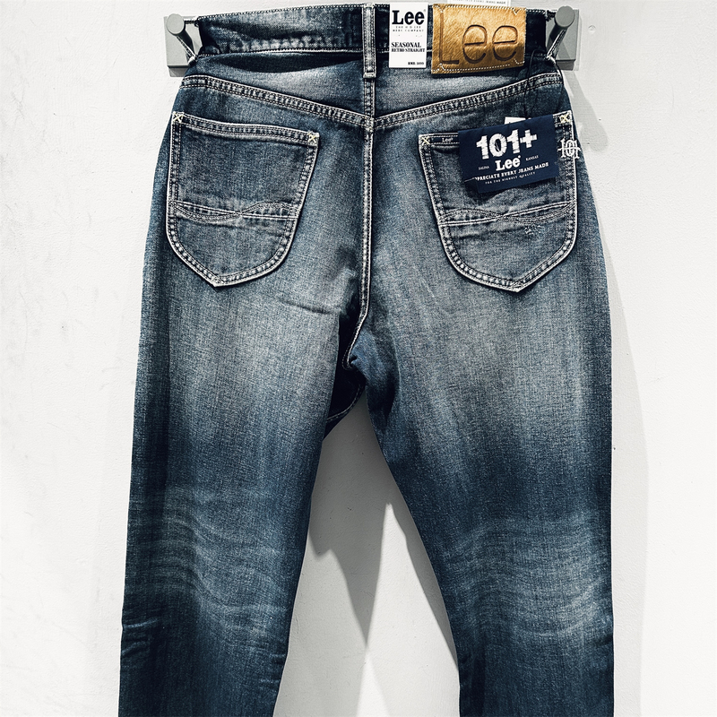 Lee Retro 101+ Loose Straight-Leg Denim Men's Pants Lmb0101416Vg00F-A09197 Lee Retro 101+ Loose Straight-Leg Denim Men's Pants Lmb0101416Vg00F-A09197