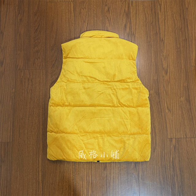 Able Jeans lightweight down vest corduroy 771014-336 Couple men and women same style