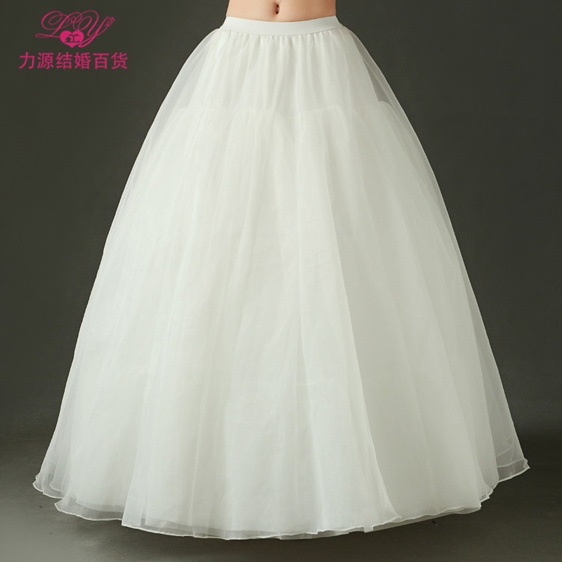 Liyuan skirt support New adjustable wedding dress skirt support Qi Di three steel rings Soft multi-layer yarn Soft yarn skirt support pontoon skirt