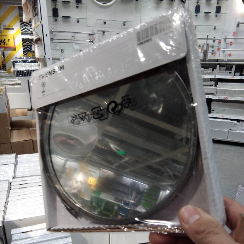 Gương trang điểm IKEA Tresam chính hãng gương trang điểm nhỏ gương tròn mặc quần áo gương phòng tắm - Gương gương đứng toàn thân