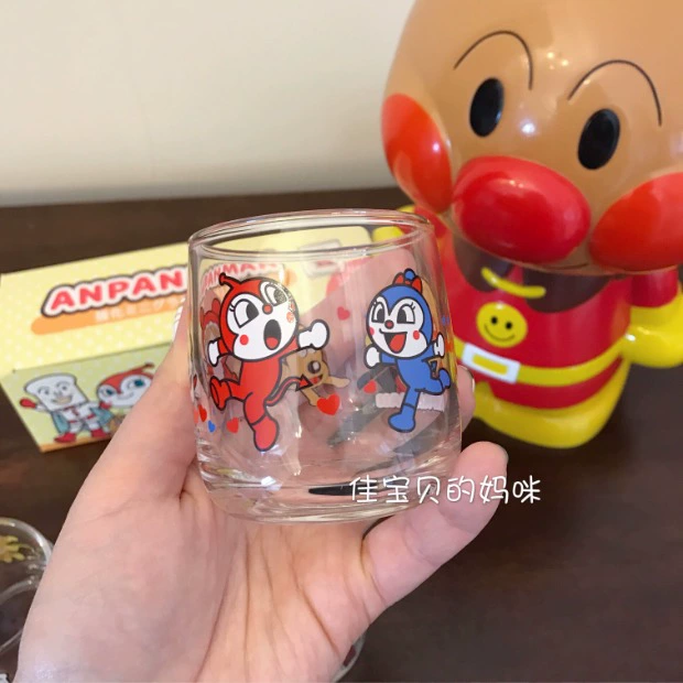 Tìm thấy bộ đồ ăn Nhật Bản Bảo tàng Anpanman giới hạn ba cốc nước thủy tinh sản xuất tại Nhật Bản - Cup / Table ware / mài / Phụ kiện