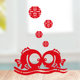 Happy word wedding seal Xiaozhu velvet happy word stickers wedding room layout decoration supplies wedding wedding decoration wedding decoration