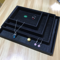 Taiwan Black Tess looks at the pallet selection plate bamboo cloth black brushed Jade Jade photo props display plate