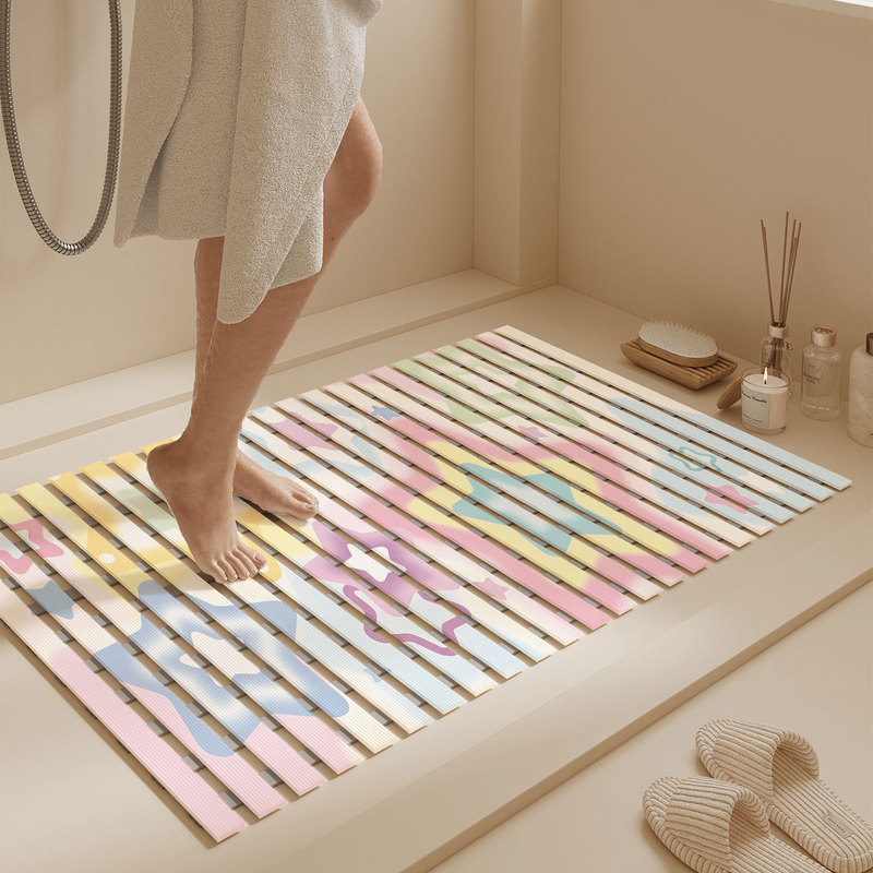 Innovative Printed Sauna Mat, Super Non-Slip, Anti-Mold Bath Mat, Bathroom Perforated Foot Mat, Shower Room Entrance Mat Innovative Printed Sauna Mat, Super Non-Slip, Anti-Mold Bath Mat, Bathroom Perforated Foot Mat, Shower Room Entrance Mat