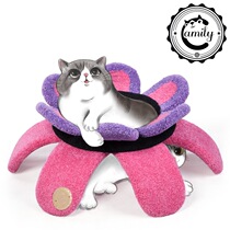 Barbie Domestic Cat Bed Fairy Petals Bed Camily Cat Nest Cat Climbing Cat Castle Bub Cat House