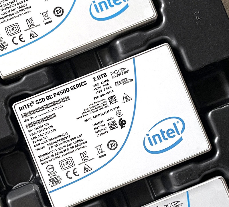 Intel P4510 P4500 2T 4T U.2 NVME PCIE SSD