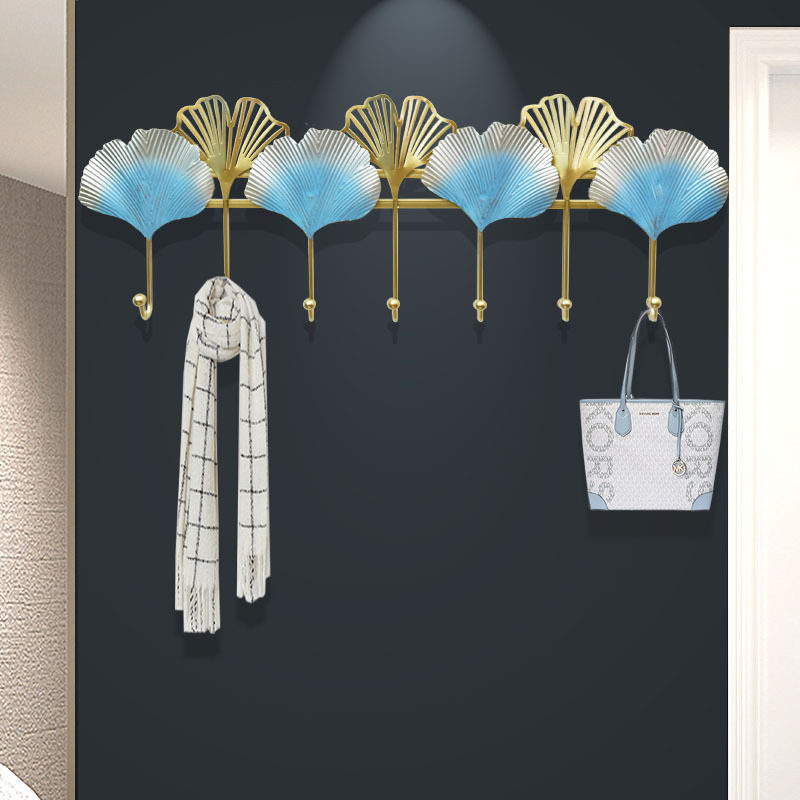 Entry-level light luxury clothes hanger wall hanging wall clothes hook door net red hook entry door porch clothes creative hanging bag