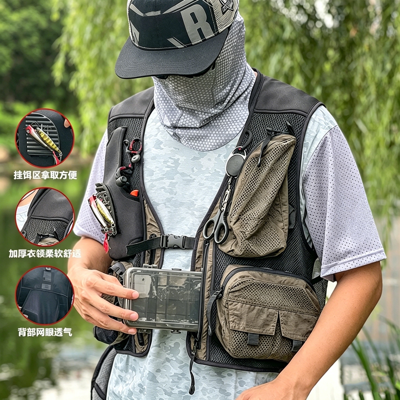 Senye American-Style Casual Mesh Fishing Vest Outdoor Lure Fishing Clothing Multifunctional Fishing Vest Unisex Senye American-Style Casual Mesh Fishing Vest Outdoor Lure Fishing Clothing Multifunctional Fishing Vest Unisex