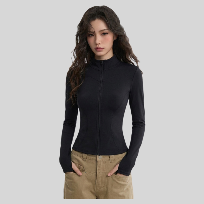 Lulu Same Style Sports Outwear Women's Outdoor Morning Running Fitness Jacket Slim Quick-Drying Breathable Pilates Yoga Wear