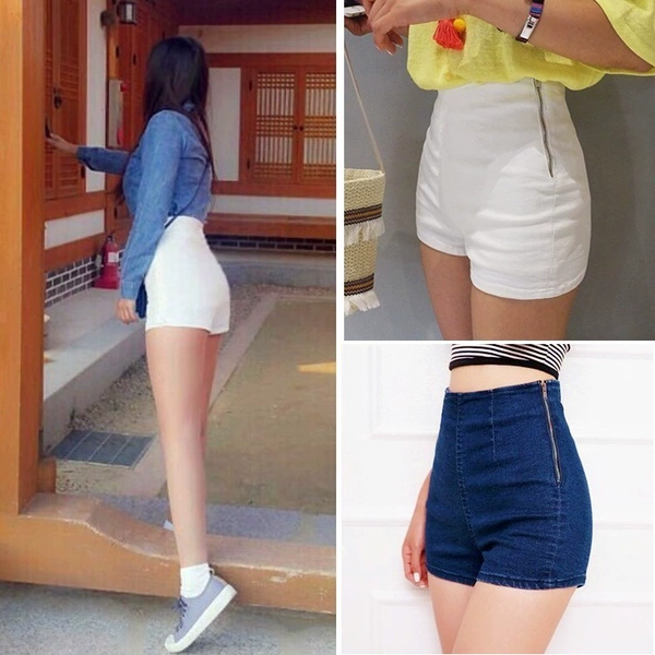 skinny shorts womens