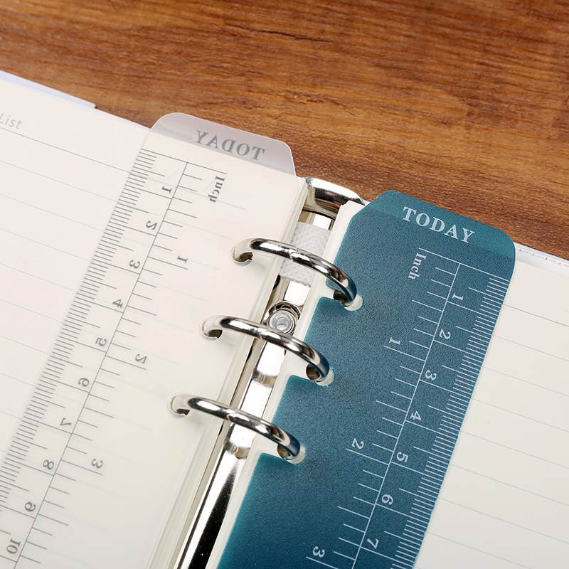 A5A6 binder bookmark ruler 7 inches 8 5 inches six-hole plastic binder ruler index binder notebook accessories