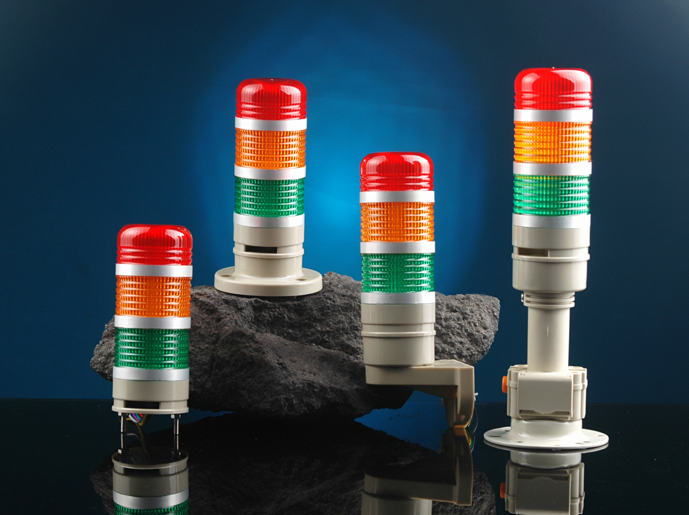 936D new memes for your type Three layers of multi-color LED warning light work equipment warning lights machinery audible and visual alarm light