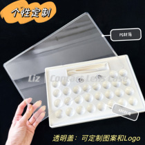 Contact lens display stand with customized LOGO contact lens storage tray contact lens store props physical display box with lid